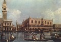 Blick auf den Bacino di San Marco St Marks Becken Canaletto Venedig